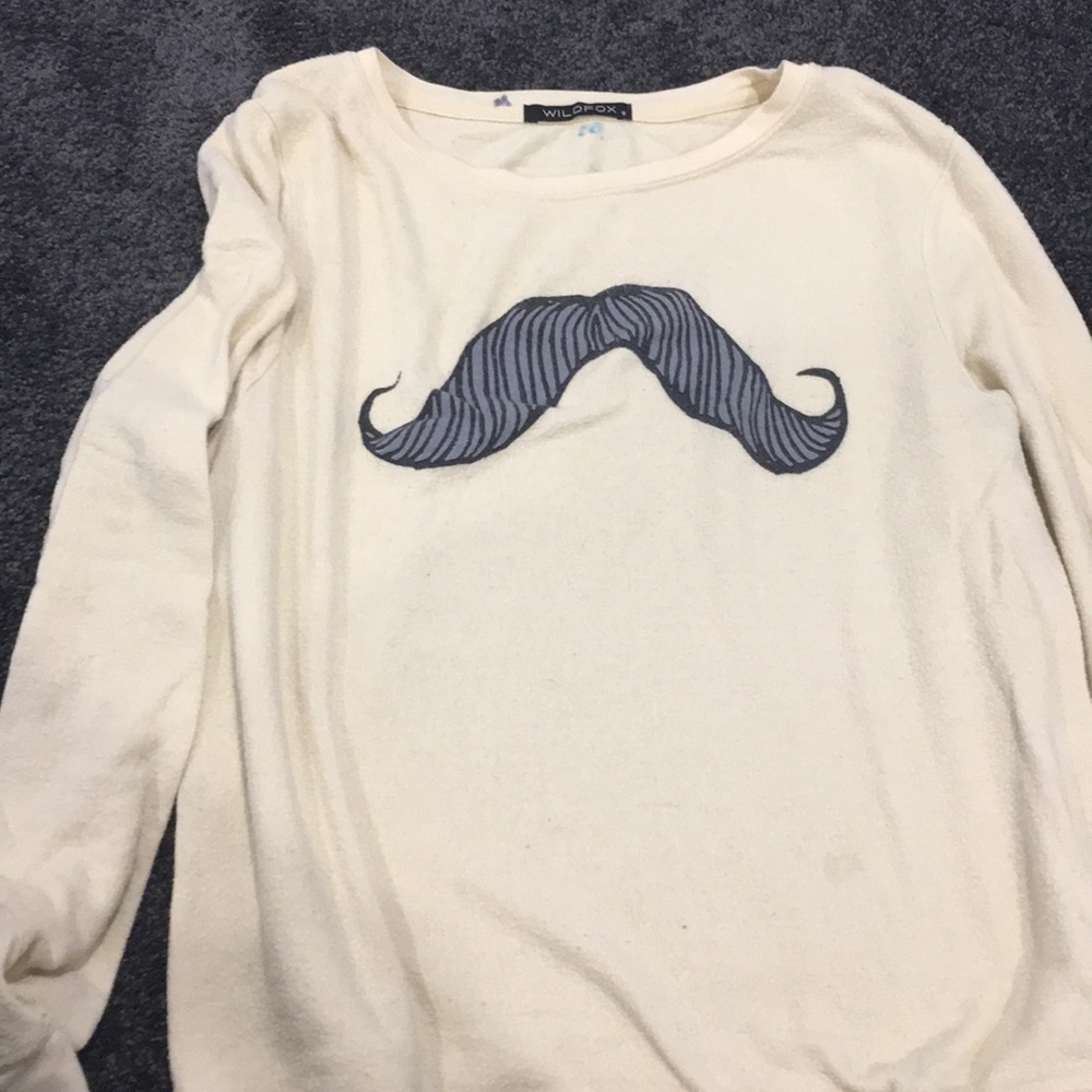 Wildfox mustache sweater